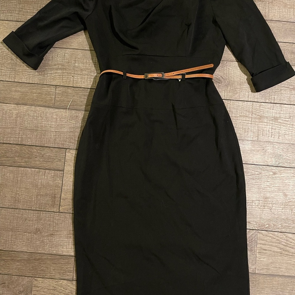 Black Halo Jackie O Black Midi Dress 8